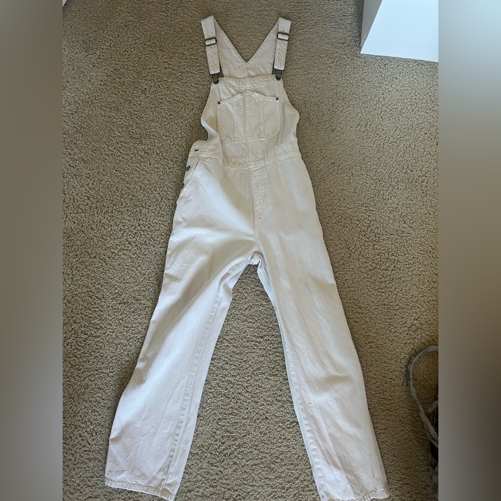 Old Navy White Overalls